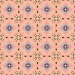 Garden Nature Seamless Pattern Floral Background Damask Aboriginal Ornament Art