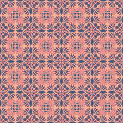 Garden Nature Seamless Pattern Floral Background Damask Aboriginal Ornament Art