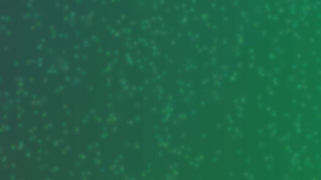 Motion graphics. Abstract background of forest green colors with bokeh