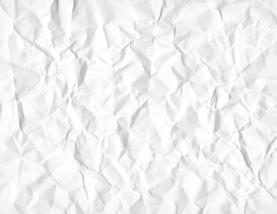 くしゃくしゃにした白い紙