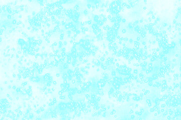 Fototapeta na wymiar 白い粒々をまぶしたシャーベットみたいなブルーグリーンの水彩背景