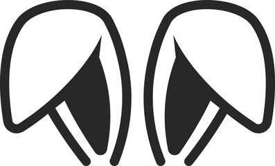 Bunny Ears Icon. vector illustration.