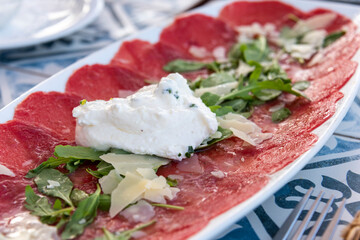 Meat carpaccio
