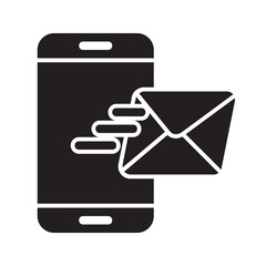 Email , Online Delivery Service solid icon.