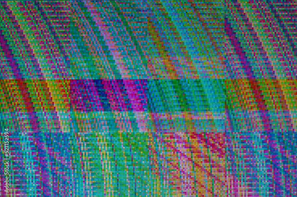 Wall mural pixel pattern of a digital glitch / abstract background, pattern of a digital glitch.