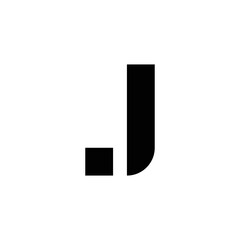 modern monogram letter J logo design
