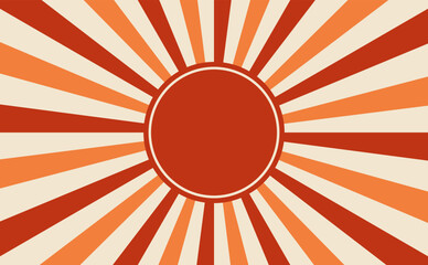 Vintage old radial sunburst background. Template for presentation, social media, creative studio, website landing page.