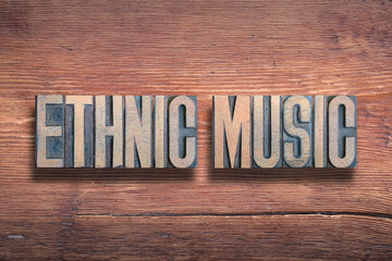 ethnic music word wood