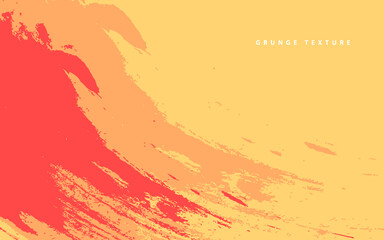 Obraz premium Abstract grunge texture orange paintbrush background