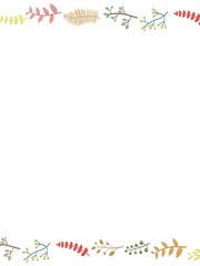 葉っぱ　フレーム　3D