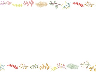 Obraz premium 葉っぱ フレーム