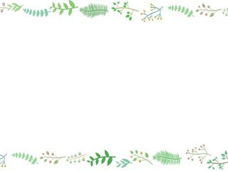 葉っぱ　フレーム　3D