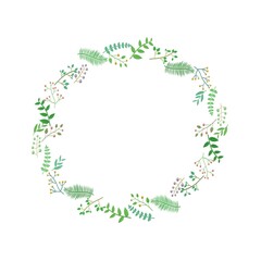 葉っぱ　フレーム　3D