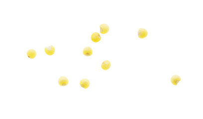 Millet groats isolated on a white background.