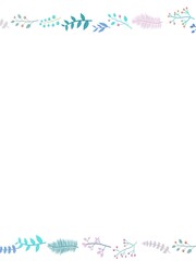 Obraz premium 葉っぱ フレーム 3D