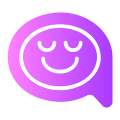 speech bubble gradient icon
