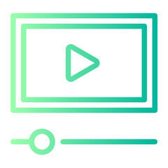 video player gradient icon