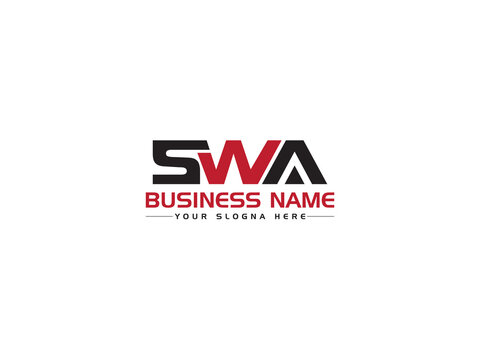 Monogram SWA Logo Letter, Creative SW s w a Logo Icon Vector Image Design For Your Any Type Of Business Or Brand