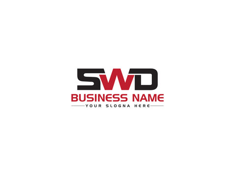 Monogram SWD Logo Letter, Creative SW s w d Logo Icon Vector Image Design For Your Any Type Of Business Or Brand