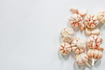 Fototapeta na wymiar garlic on a white background