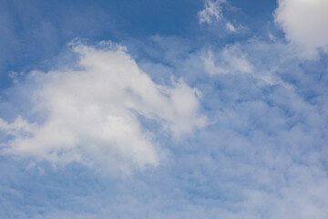 Clouds in the sky can be used as a background