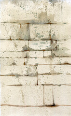 Old brick wall background.