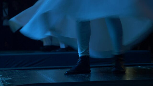 Footage of a dervish dance