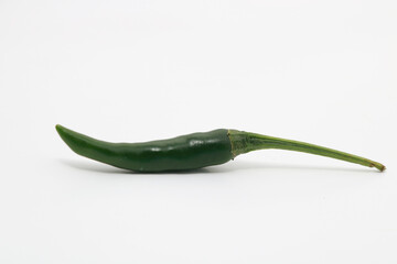 green pepper on a white background