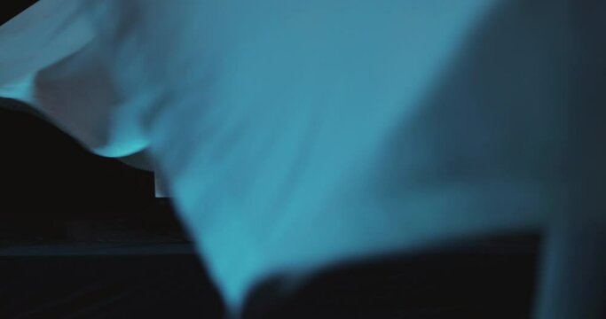 Footage of two dervish performing the dervish dance