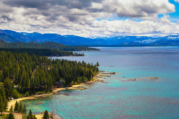 View from the Cave Rock at Lake Tahoe, Nevada