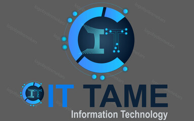 Technology logo, Victor, Templet
