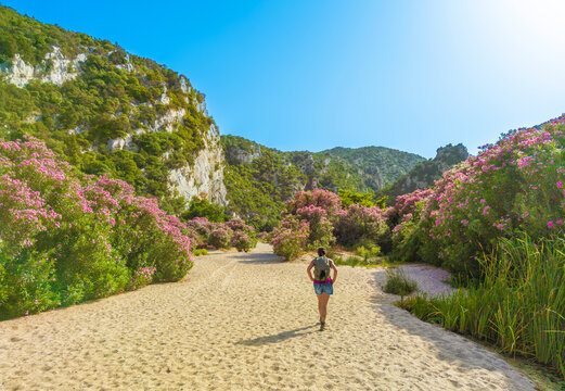 Sardegna (Italy) - The wild east coast of Sardinia region, in the area of Gallura and Supramonte mountain range, with Santa Maria Navarrese and La Caletta port town, La Cinta and Cala Luna beach