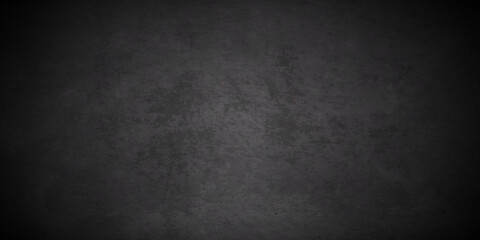 Dark Black stone concrete grunge backdrop texture background anthracite panorama. Panorama dark grey black slate background or texture.