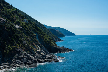 Fototapeta na wymiar the coast of the Cinque Terre 