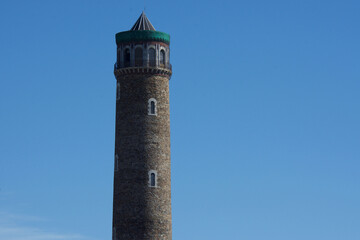 Fototapeta premium Plumb tower of Coueron. Estuary of the Loire river, France.
