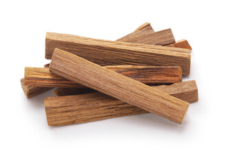 sandalwood sticks isolated on white background