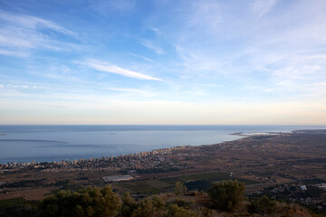 Obraz premium panoramic view of benicassim by the sea