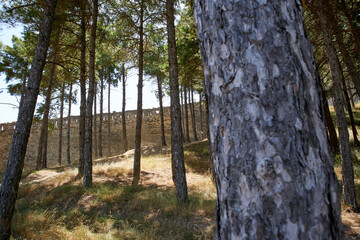 Inner walls of the castle of Morella, Castellón, Spain