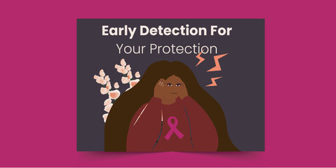 Early Detection For Your Protection - Breast Cancer Card for African Women