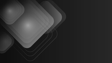 Black abstract background. Vector Illustration