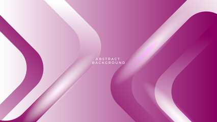 Pink paper waves abstract banner design. Elegant wavy vector background