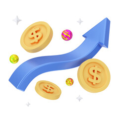 Finance And Money 3D Illustration