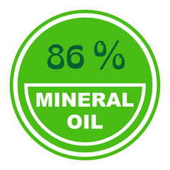 86% percentage mineral oil 