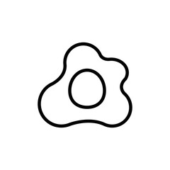 egg icon flat style trendy stylist simple