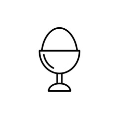 egg icon flat style trendy stylist simple