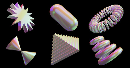 3D geometry pack abstract design
