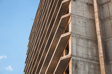 Fototapeta premium The beauty of the evening city at sunset