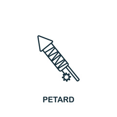 Petard icon. Monochrome simple icon for templates, web design and infographics