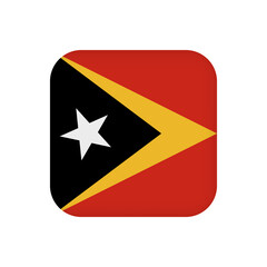 East Timor flag, official colors. Vector illustration.