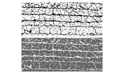 Broken texture white and black, grunge texture abstract  Overlay Distress, monochrome Design Stylish modern Crack Effect background for different print products, Vector Vintage illustration,